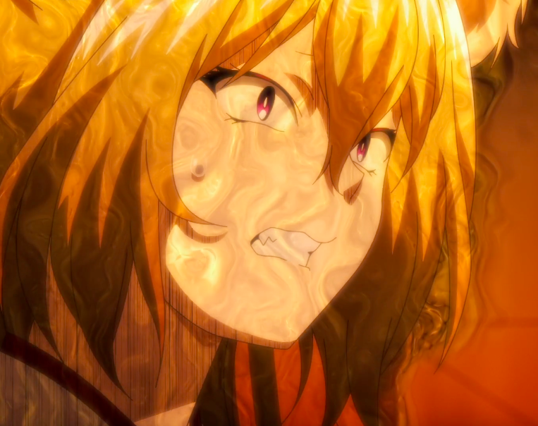 Scared anime fox girl